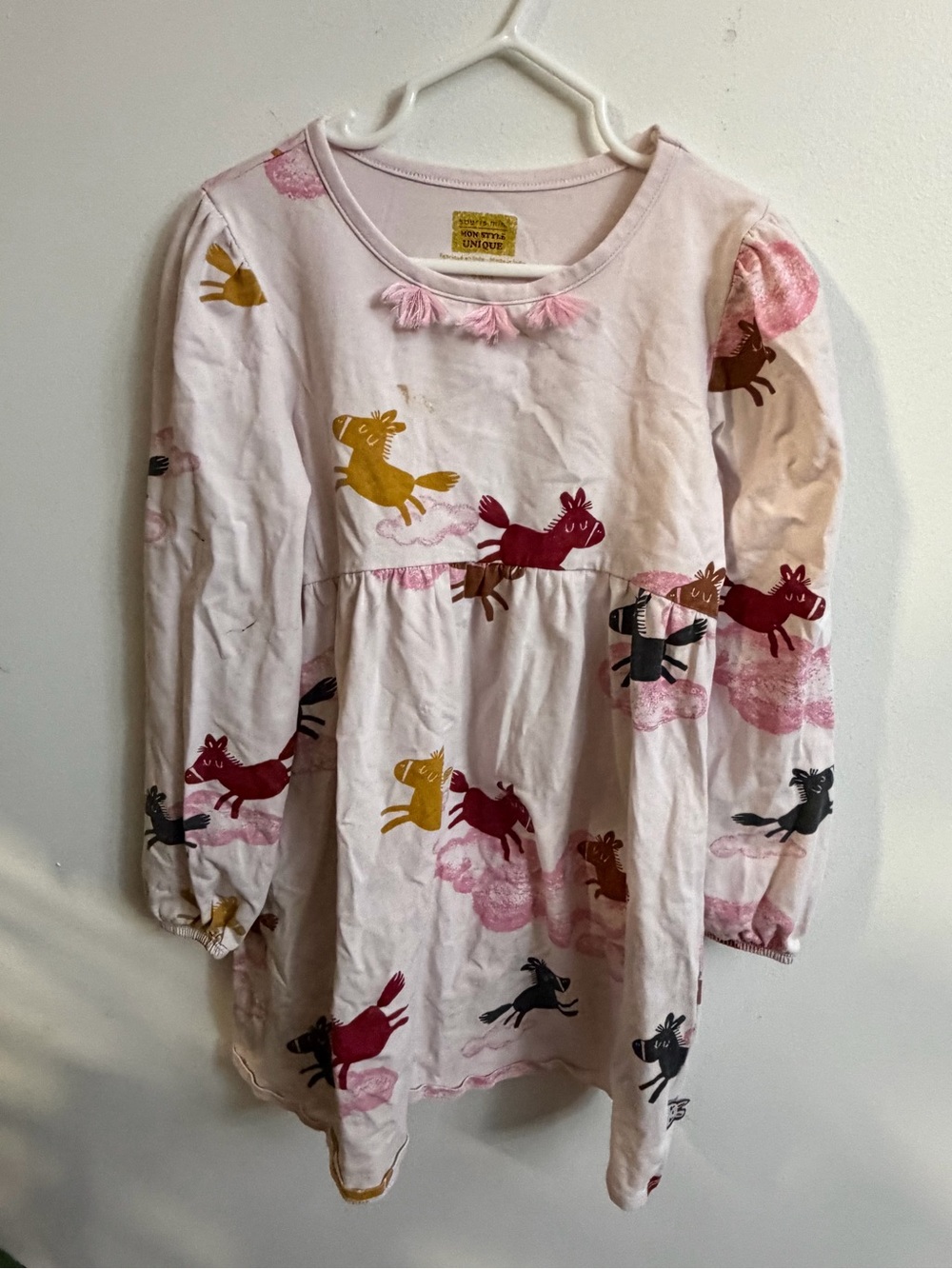 Souris Mini western horse longsleeve dress 6 years